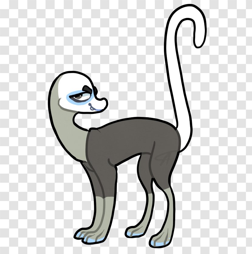 Cat Line Art Cartoon Tail Clip - Small To Medium Sized Cats Transparent PNG