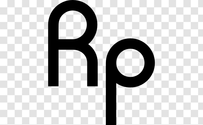Indonesian Rupiah Currency Symbol Money - Black And White Transparent PNG