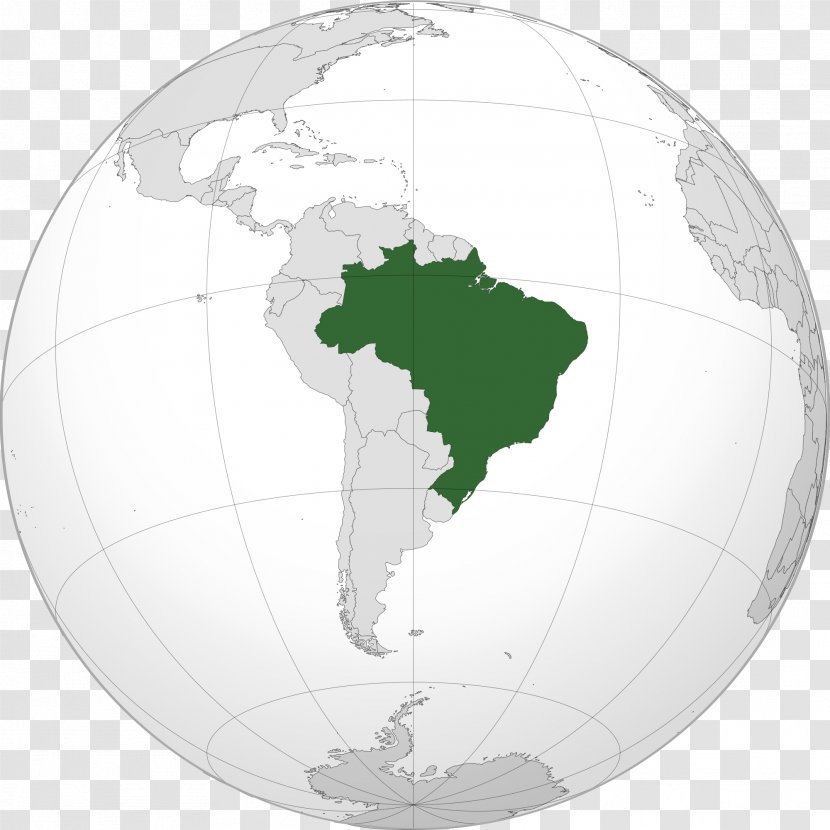 Empire Of Brazil Globe World Map - Sphere Transparent PNG