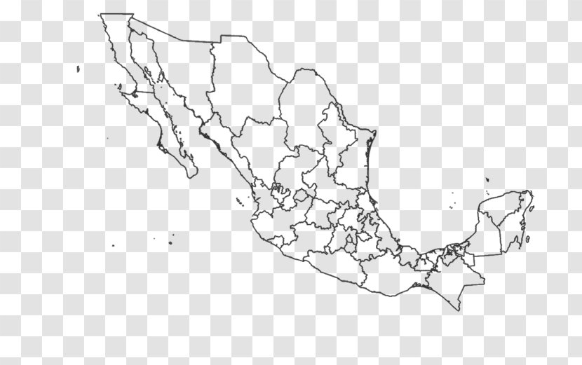 Administrative Divisions Of Mexico Blank Map United States Chiapas Transparent PNG