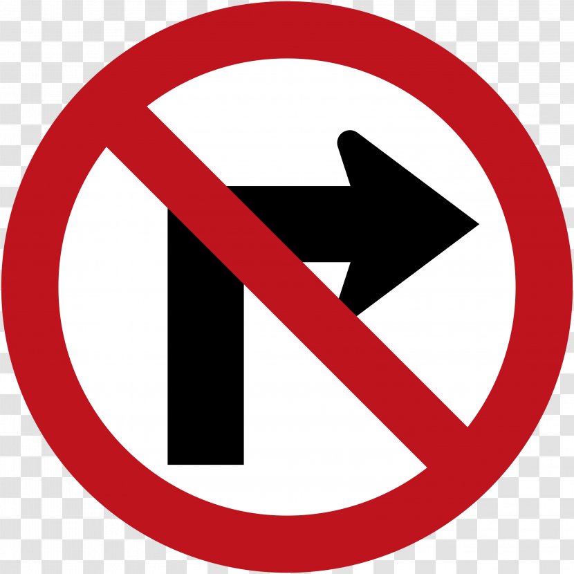 Turn On Red Traffic Sign Regulatory - Stop - Road Transparent PNG