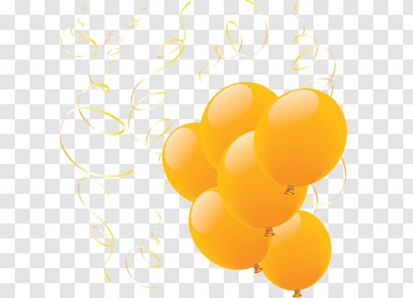 Balloon Clip Art - Yellow Transparent PNG