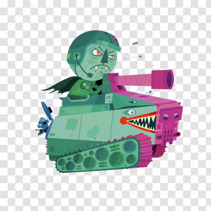 Soldier Cartoon - Machine - Open Tanks Transparent PNG