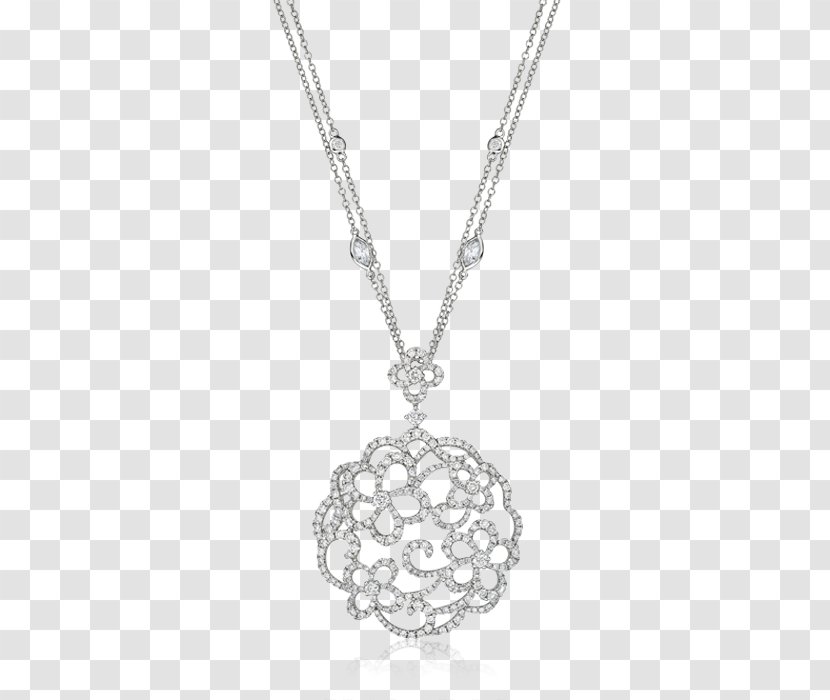 Locket Necklace Body Jewellery Silver - White Transparent PNG