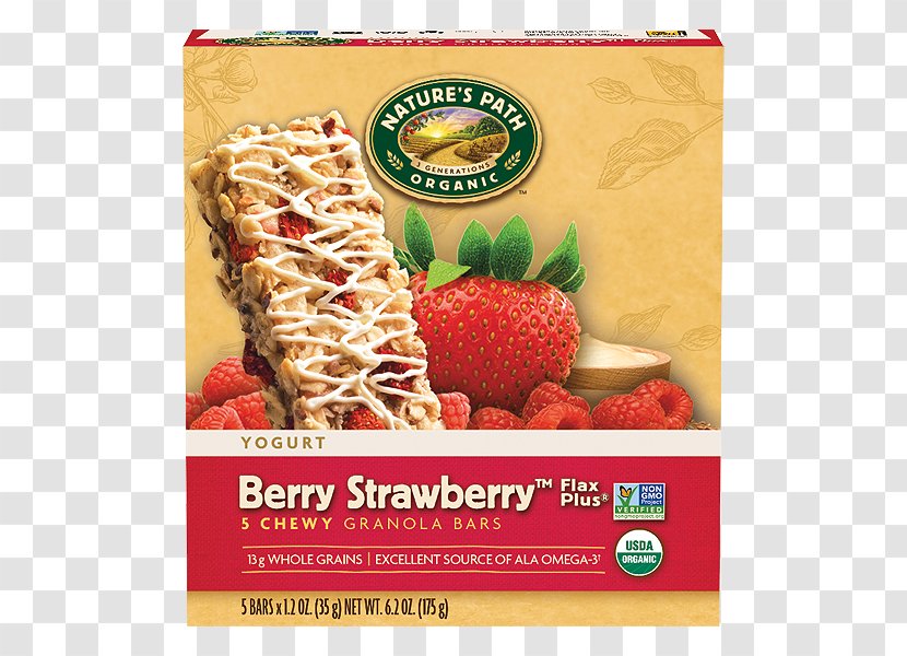 Strawberry Organic Food Nature's Path Granola Breakfast Cereal - Strawberries Transparent PNG