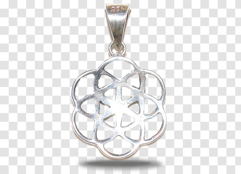 Locket Silver Body Jewellery - Flower Transparent PNG