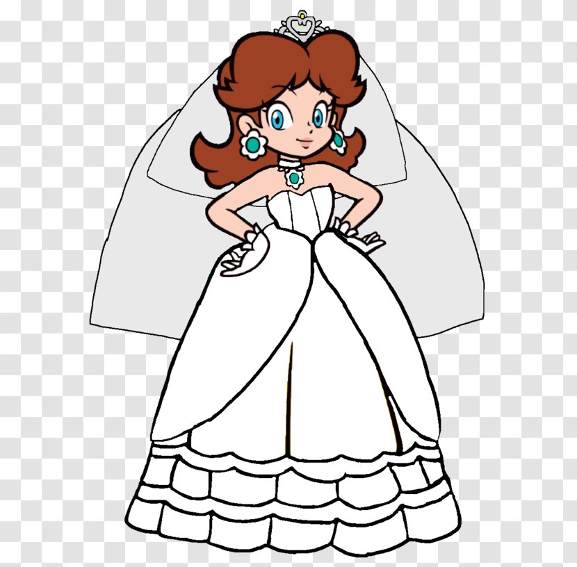 Princess Daisy Dress Mario Bros. Peach Nintendo - Cartoon Transparent PNG