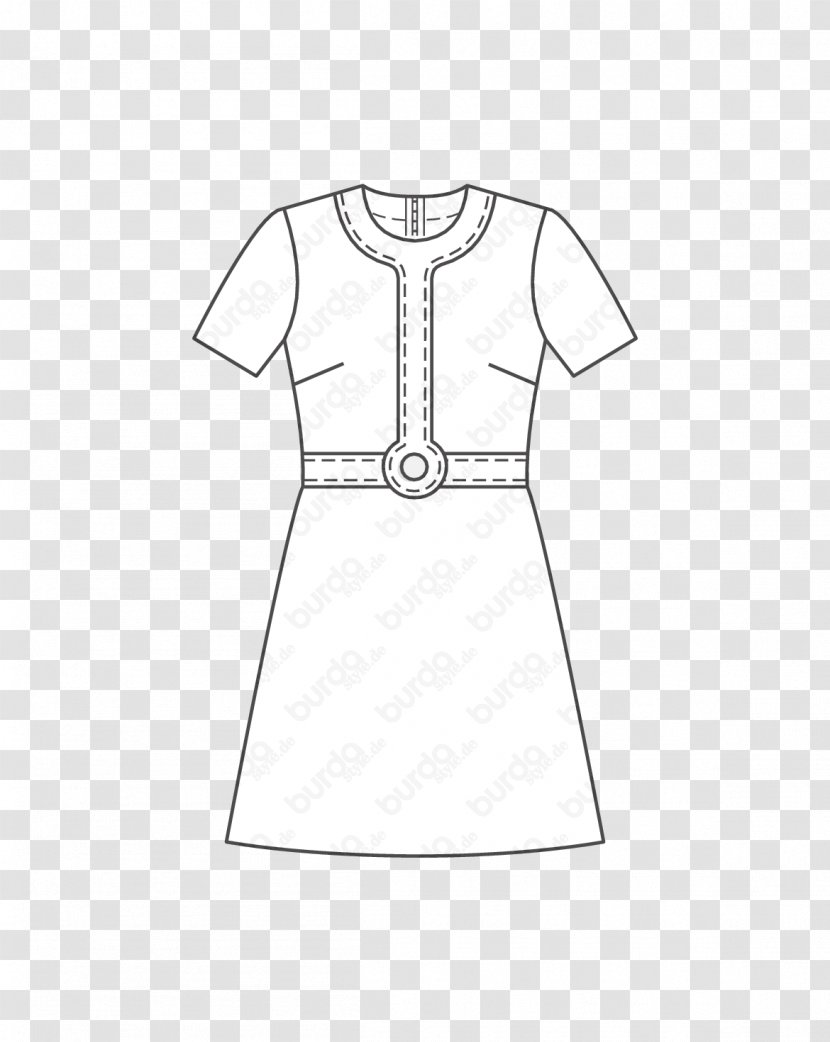 T-shirt Pattern Sleeve Dress A-line - Burda Style Transparent PNG