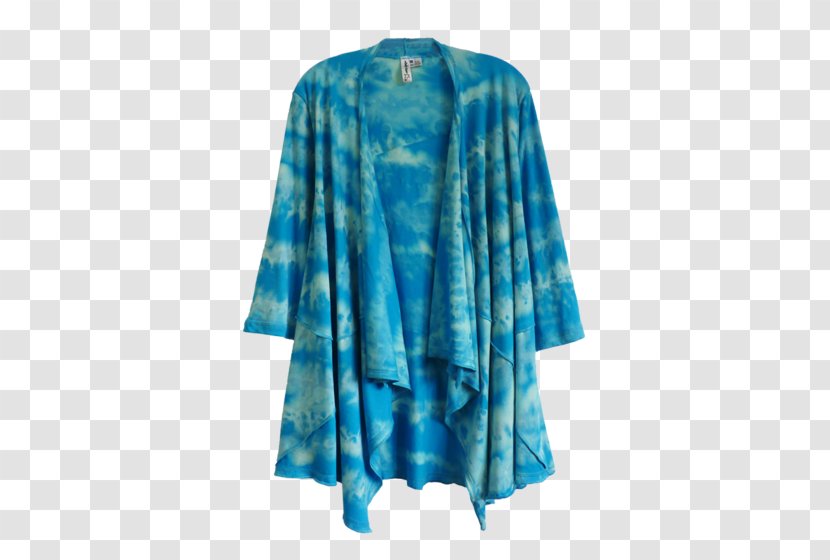 Robe Turquoise Clothing Electric Blue - Outerwear - Hand-painted Mid Autumn Festival Decoration Transparent PNG