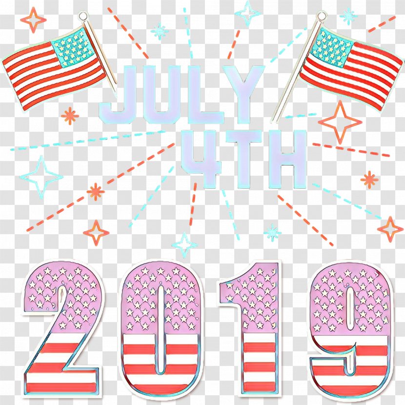 Fourth Of July Background - 4th - Turquoise Pink Transparent PNG
