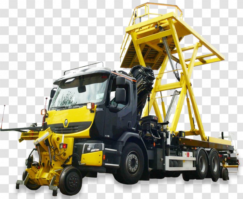 Crane Truck Machine Transport Road - Land Vehicle Transparent PNG