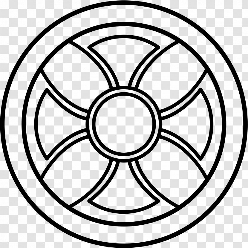 Neolithic Sun Cross Odin Symbol - Solar - Wheel Of Dharma Transparent PNG