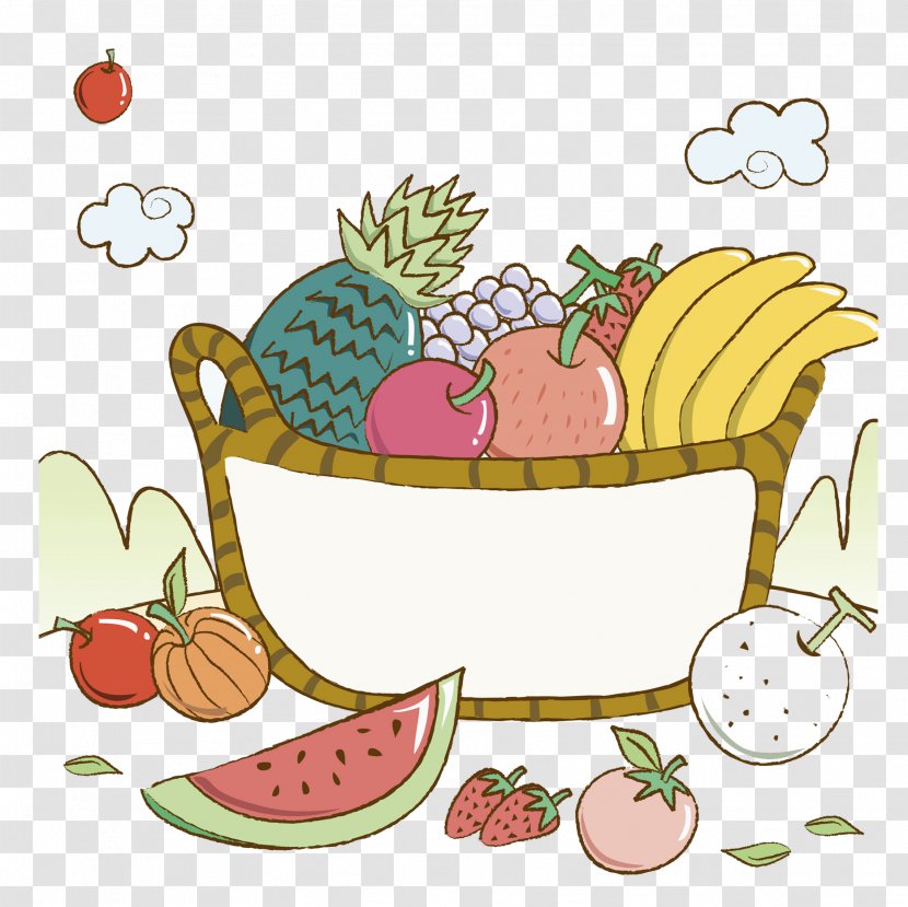 Fruit Basket Image Banaani Banana - Flower - Watermelon Transparent PNG