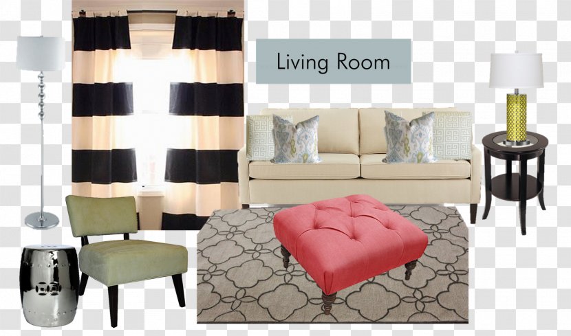 Table Window Living Room Curtain Chair - Couch Transparent PNG