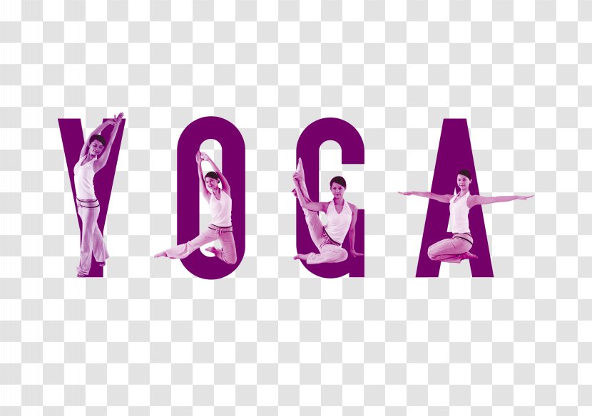 Yoga Poster Physical Fitness - Violet - YOGA Transparent PNG