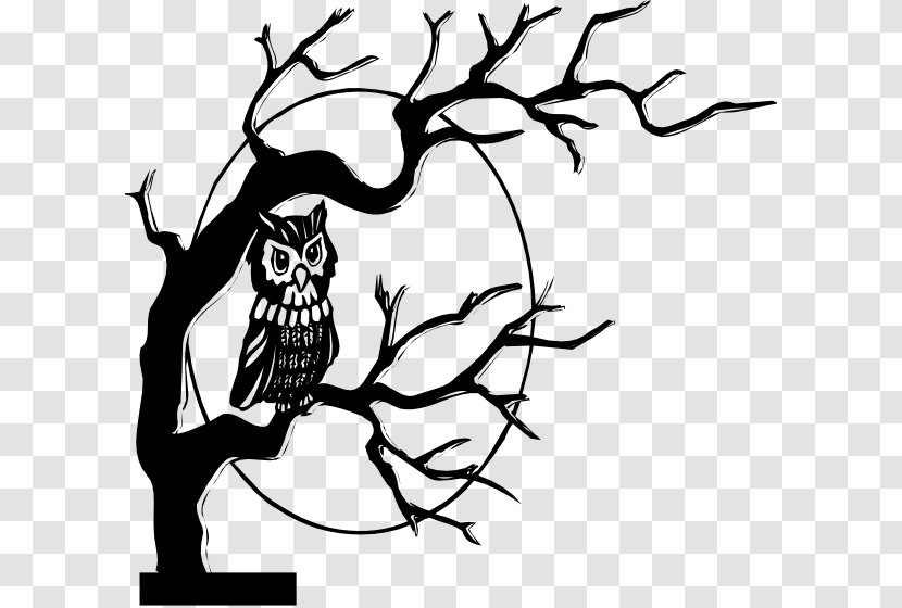 Owl Free Content Clip Art - Drawing - Halloween Trees Cliparts Transparent PNG