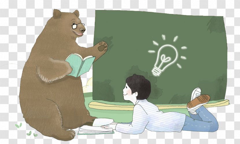 Cat Blackboard Seminar - Flower - Little Bear Lectures Transparent PNG