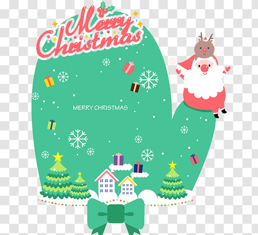 Santa Claus Christmas Tree Gift Illustration - Clip Art - Town Logo Transparent PNG