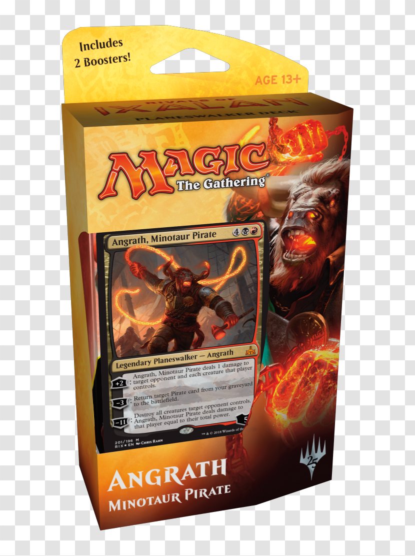 Magic: The Gathering Planeswalker Ixalan Playing Card Angrath, Minotaur Pirate - Vraska Scheming Gorgon - Jace Transparent PNG