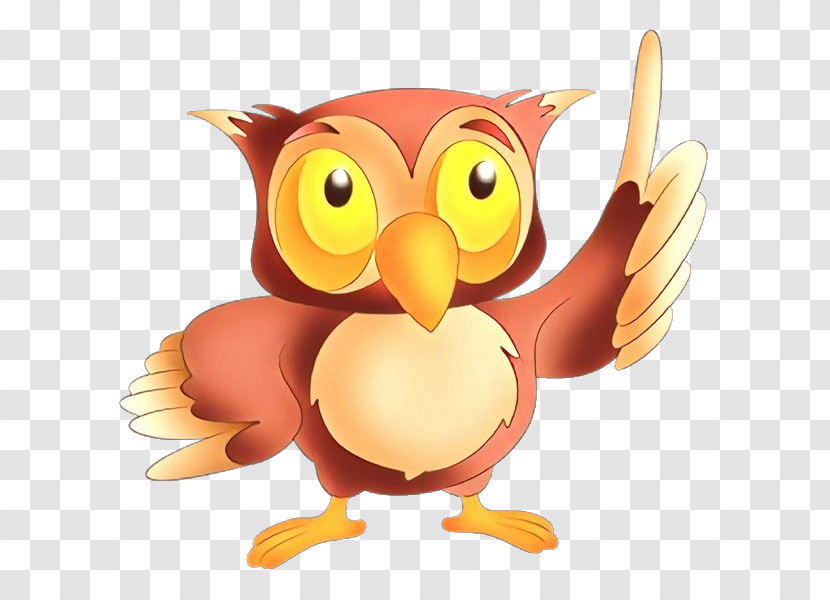 Cartoon Bird Owl Animation Bird Of Prey Transparent PNG