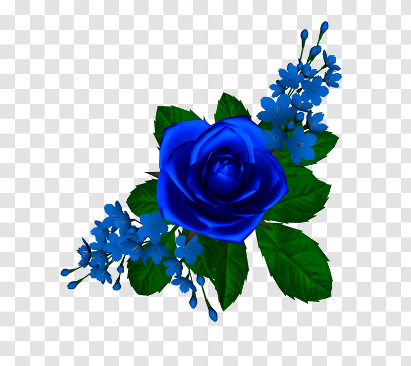 Blue Rose Flower Clip Art - Order Transparent PNG