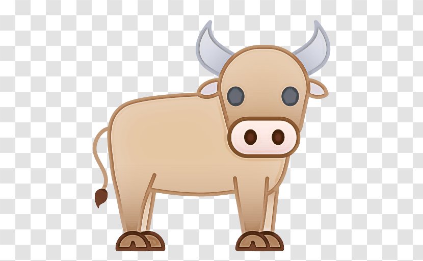 Cartoon Clip Art Bovine Working Animal Snout - Livestock - Ox Transparent PNG