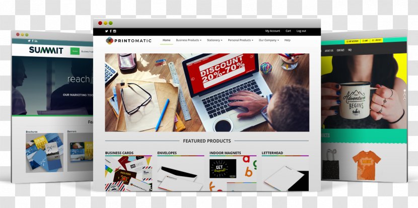 PrintSites Graphic Design Brand Advertising - Webtoprint - Print Broker Transparent PNG