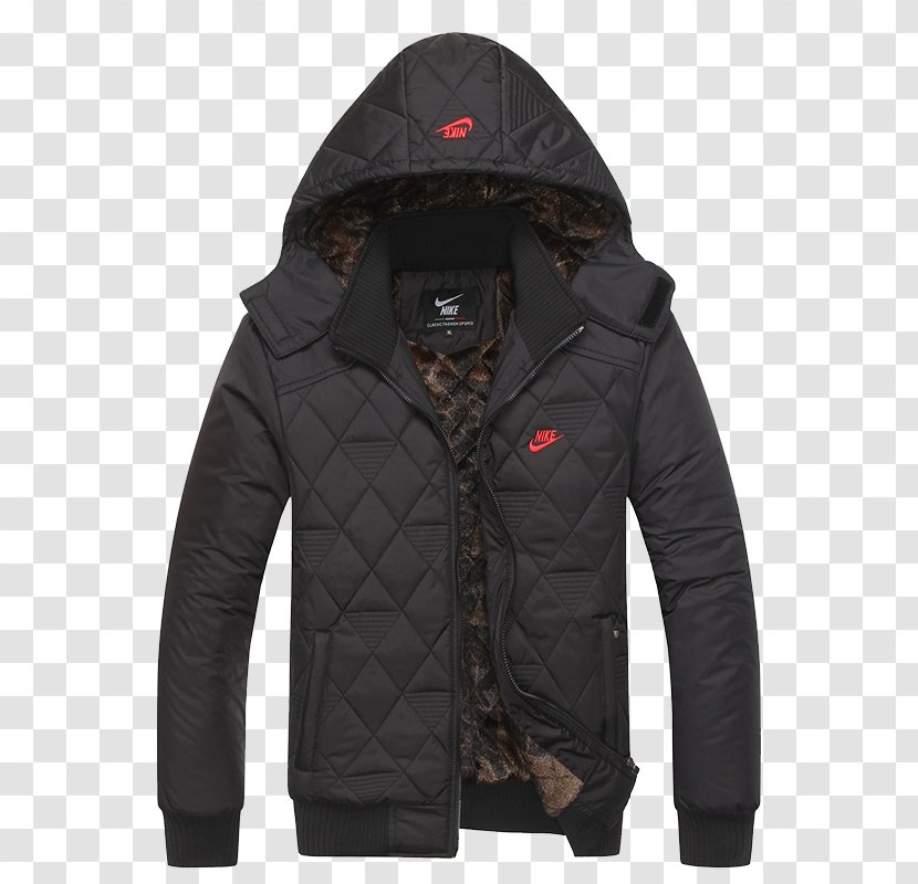 Hoodie Jacket Coat Parka Zipper - Sleeve - Black Winter Transparent PNG