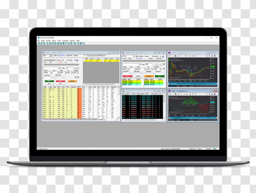 Trader Computer Monitors Market Data - Electronic Communication Network Transparent PNG