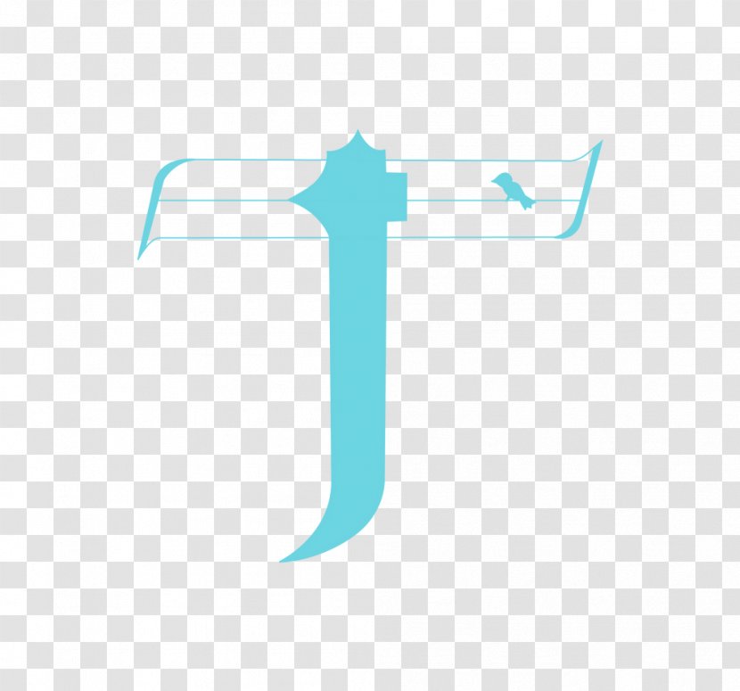 Logo Brand Line Font - Aqua Transparent PNG