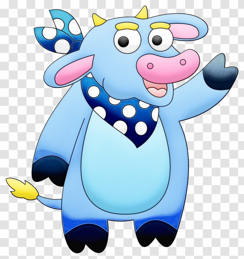 Cartoon Clip Art Animated Animation Fictional Character - Dairy Cow Transparent PNG