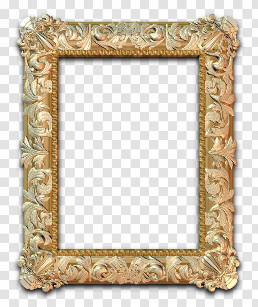 Picture Frames Art Photography Baroque - Stock - Gold Frame Transparent PNG