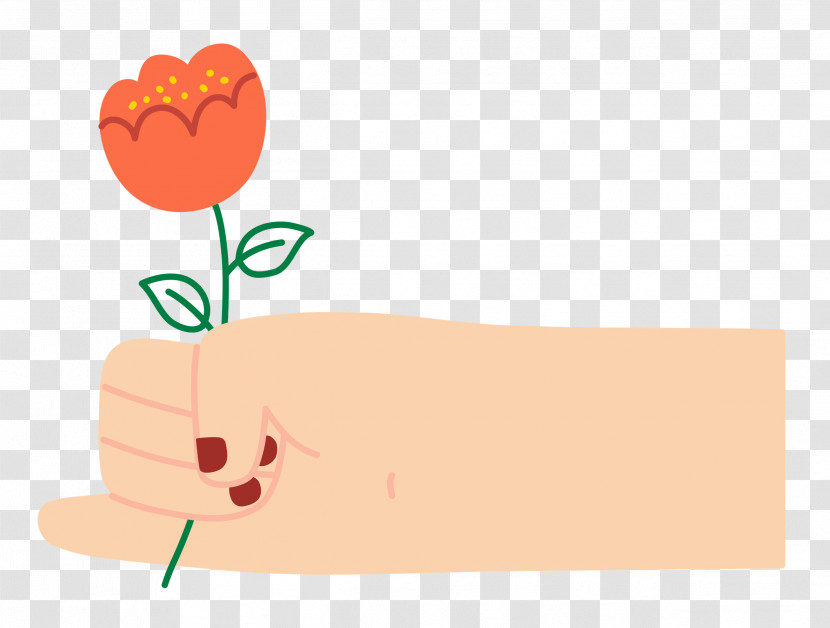 Hand Holding Flower Hand Flower Transparent PNG