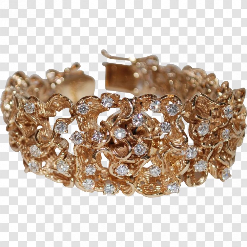 Bracelet Jewellery Gold Diamond Bangle - Goldfilled Jewelry - Vintage Transparent PNG