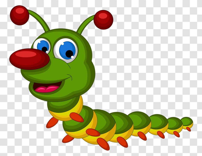 Insect Clip Art - Organism - Cartoon Caterpillar Transparent PNG