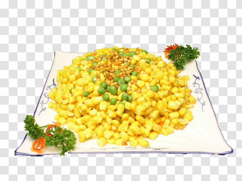 Vegetarian Cuisine Succotash Hot And Sour Soup Chinese Pine Nut - Corn Salad Transparent PNG