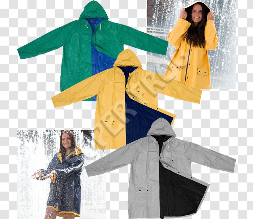 Raincoat Jacket Hoodie - Pvc Clothing - Rain Gear Transparent PNG