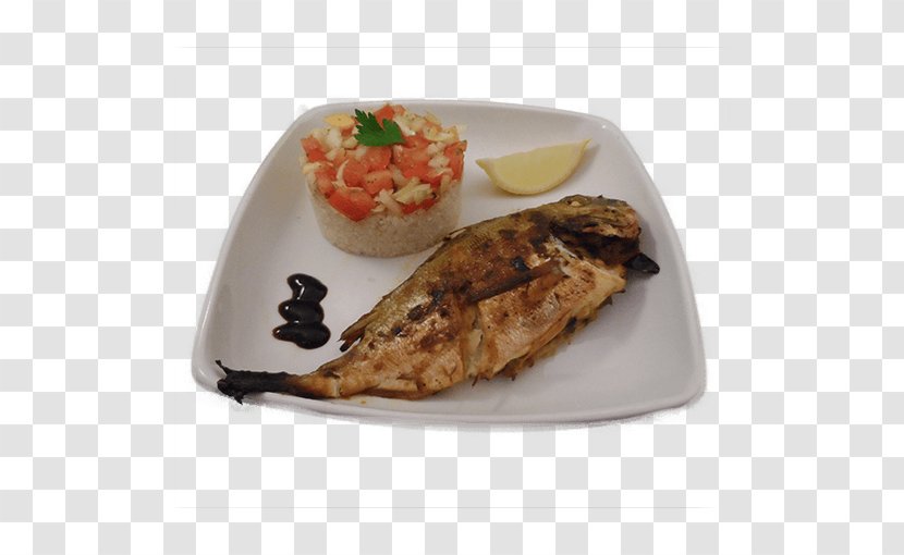 Recipe Dish Garnish Cuisine Fish - 1 Plat Of Rice Transparent PNG
