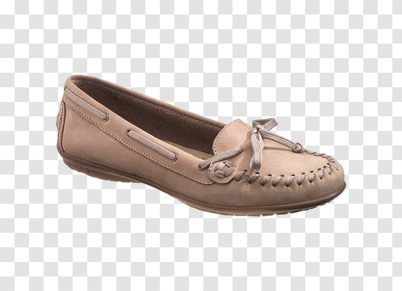 Slip-on Shoe Moccasin Ballet Flat Leather - Woman - Taupe Dress Shoes For Women Transparent PNG