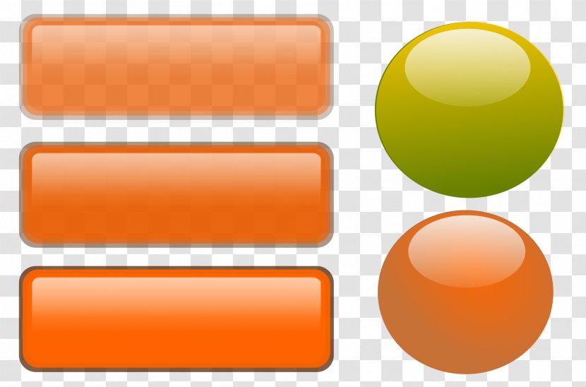 Material Font - Orange - Buttons Transparent PNG