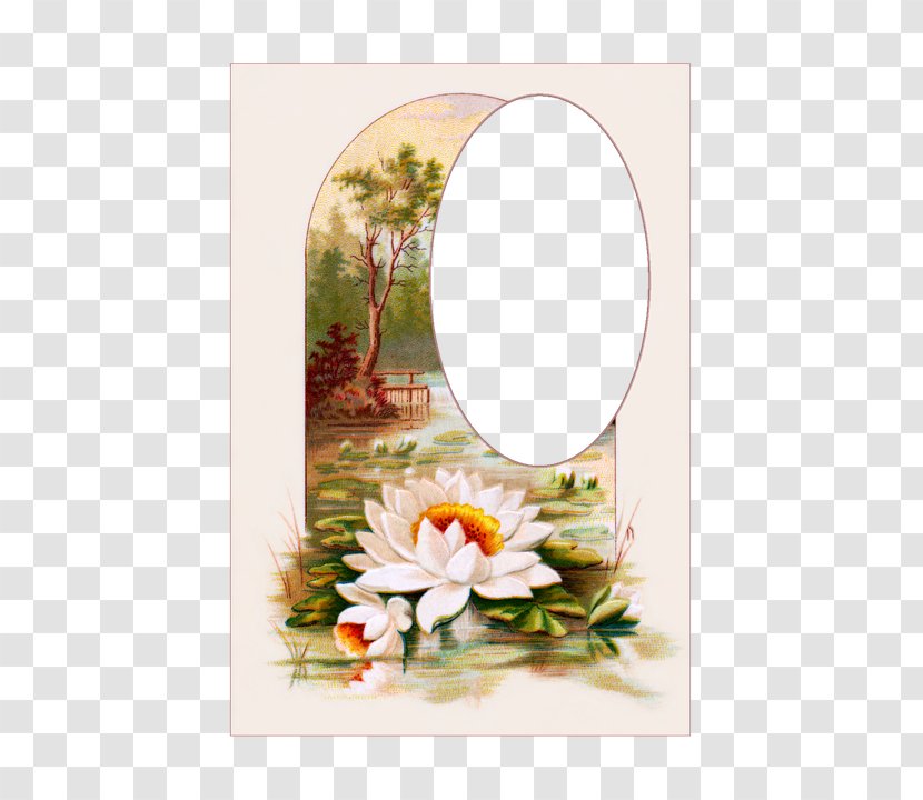 Floral Design Landscape Painting Embroidery - Artwork Transparent PNG