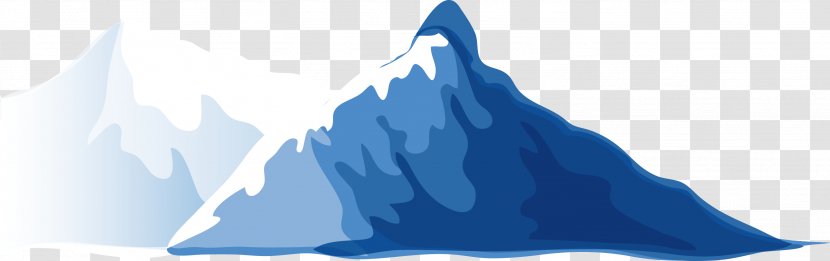 Iceberg Cartoon Adobe Illustrator - Ice - Blue Transparent PNG