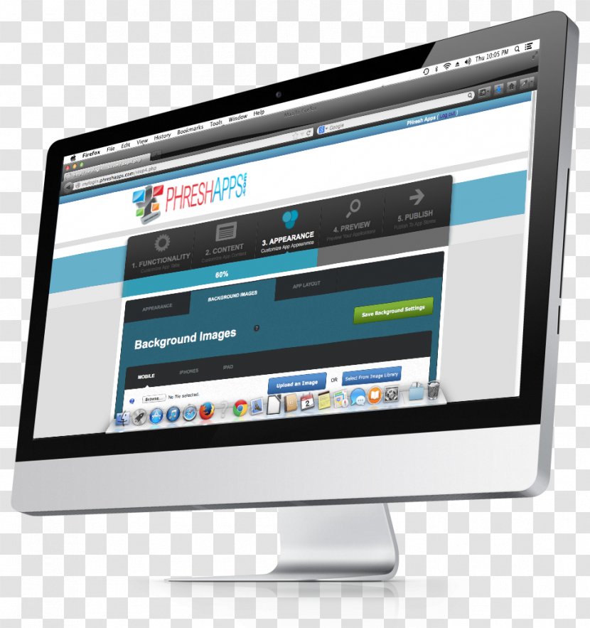 Computer Software Responsive Web Design - Imac Transparent PNG