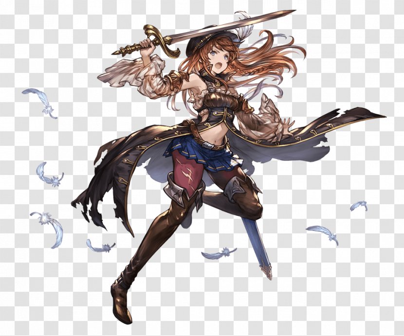 Granblue Fantasy Rage Of Bahamut Character Drawing - Watercolor - Flower Transparent PNG