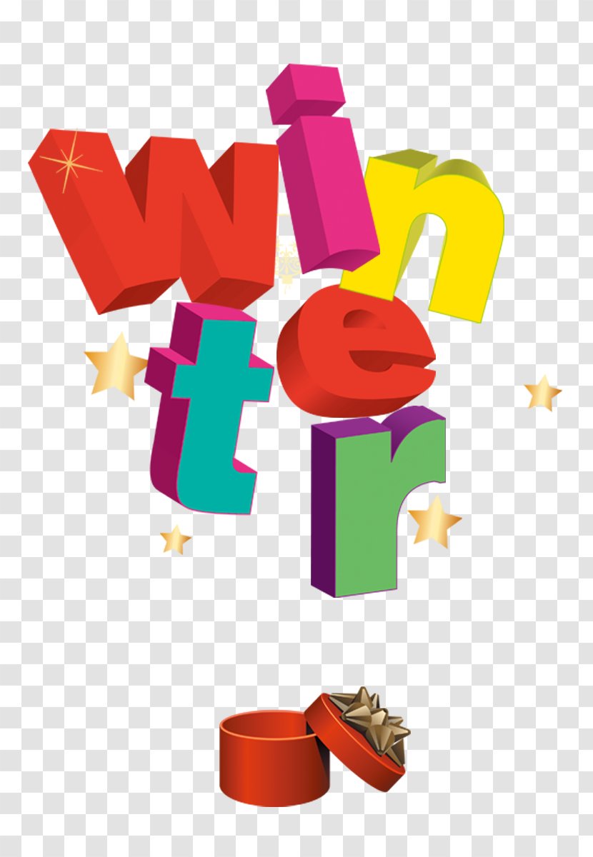 Word Blocks Winter Poster Clip Art - Is Coming Transparent PNG