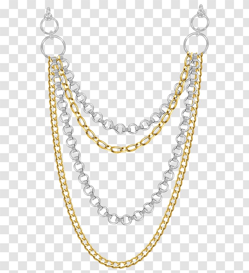 Earring Necklace Jewellery Chain - Metal - NECKLACE Transparent PNG