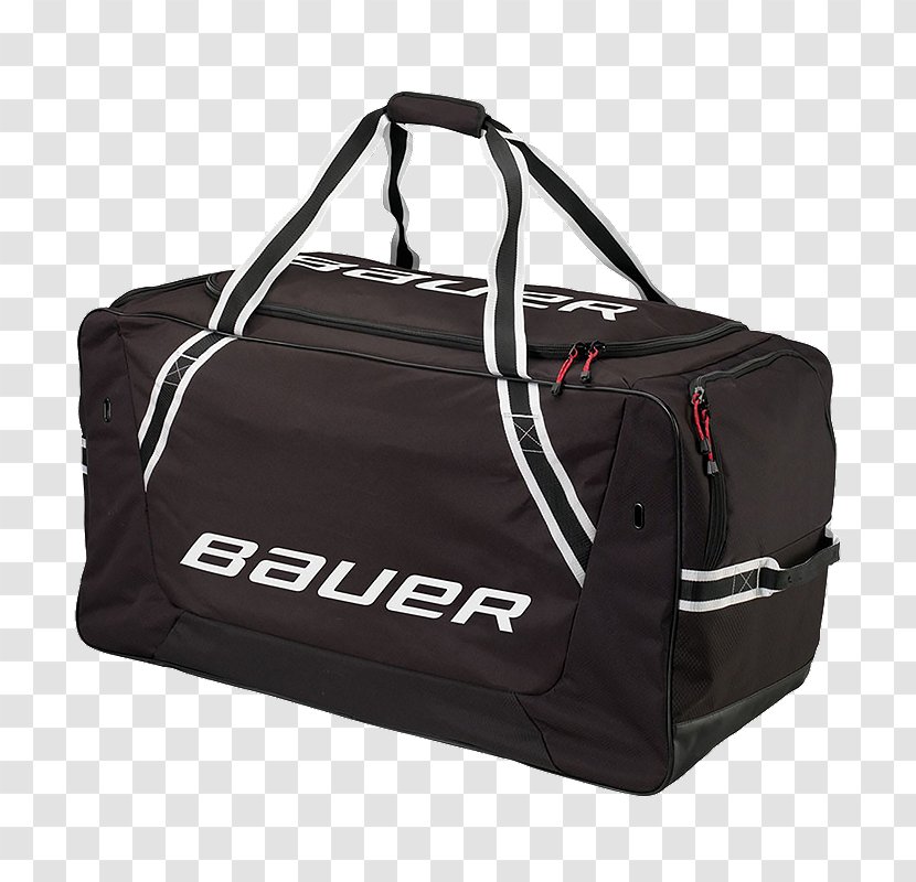 Bauer 850 Large Hockey Wheel Bag Wheeled Goalie Carry - Black - Senior Care Flyer Transparent PNG