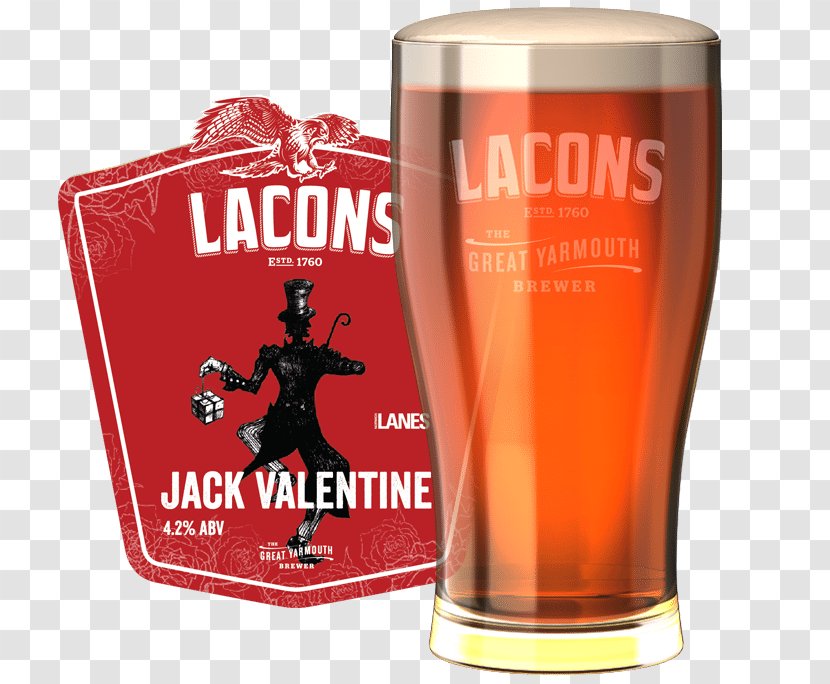 Cask Ale Beer Pint Glass Lacons Brewery - Seasonal Transparent PNG