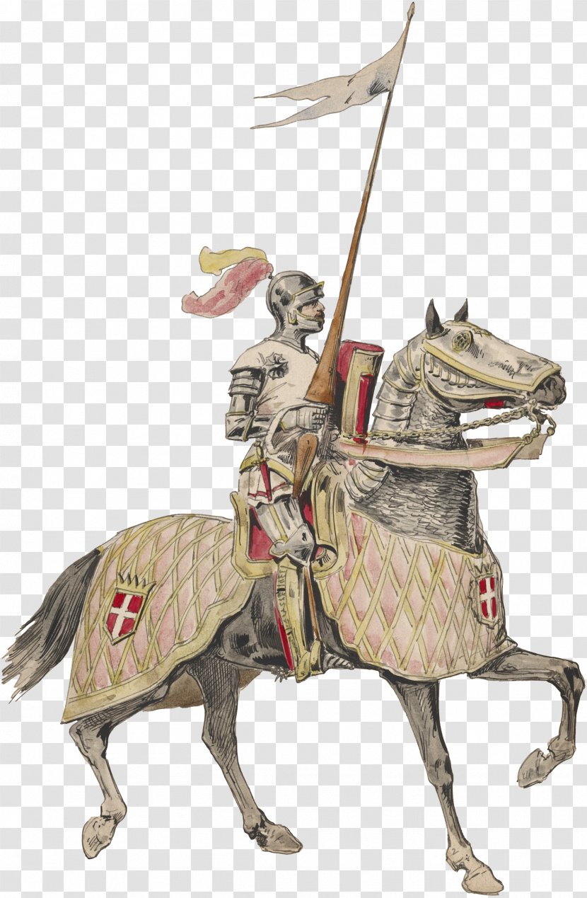 Middle Ages Horse Knight Figurine Mammal - Europe Transparent PNG