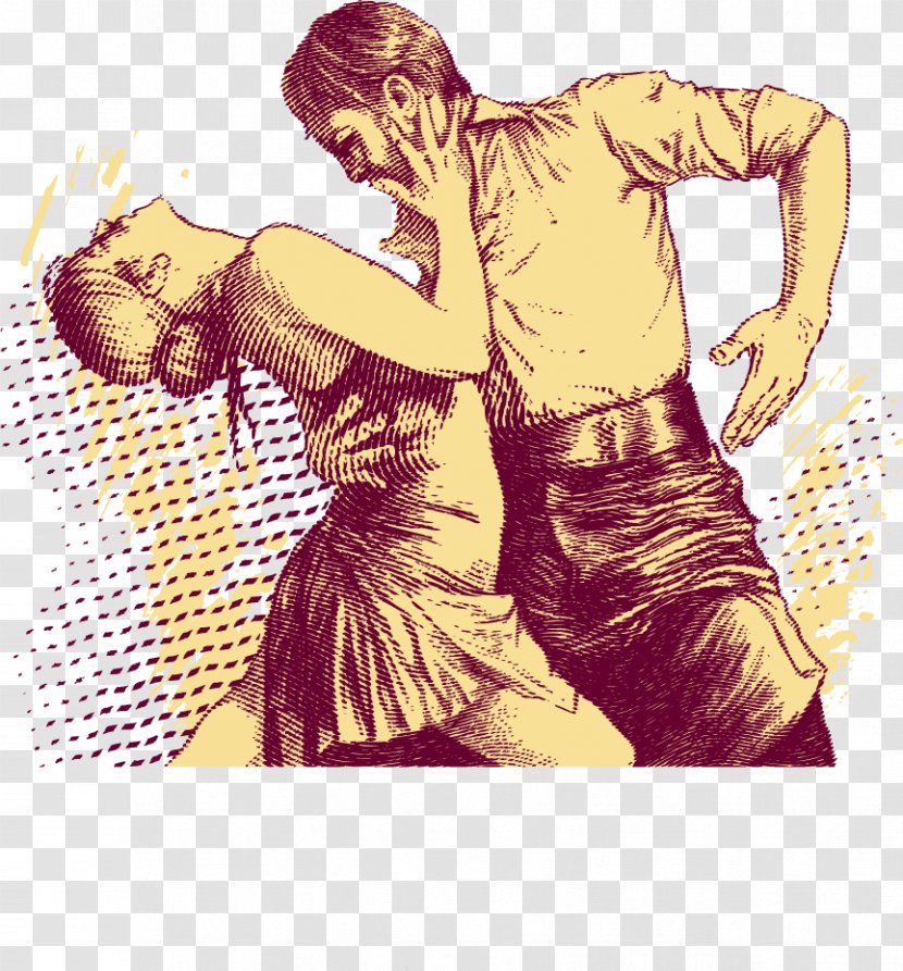 Dance - Watercolor - Vector Retro Painted Dancers Transparent PNG